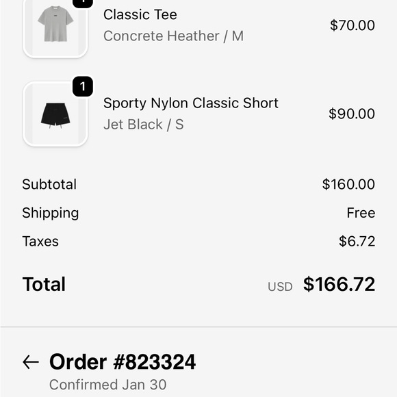 Essentials Black Drawstring Shorts - Picture 3 of 3